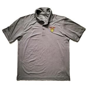 Cutter & Buck Men’s XL Gray Golf Polo Shirt USMA 1969 CB DryTec Performance